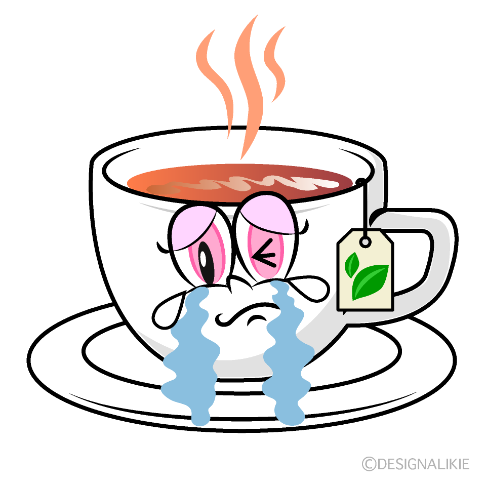 Crying Tea Cartoon Character Image