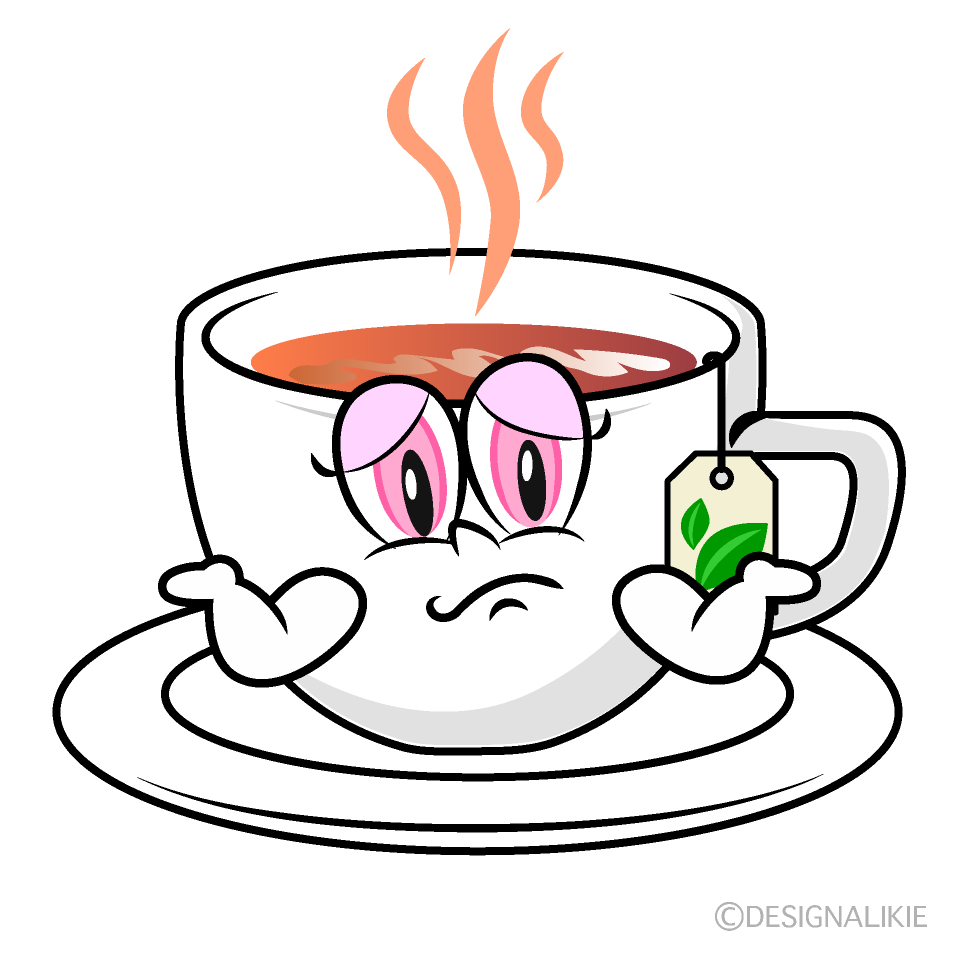 Troubled Tea Cartoon Character Image