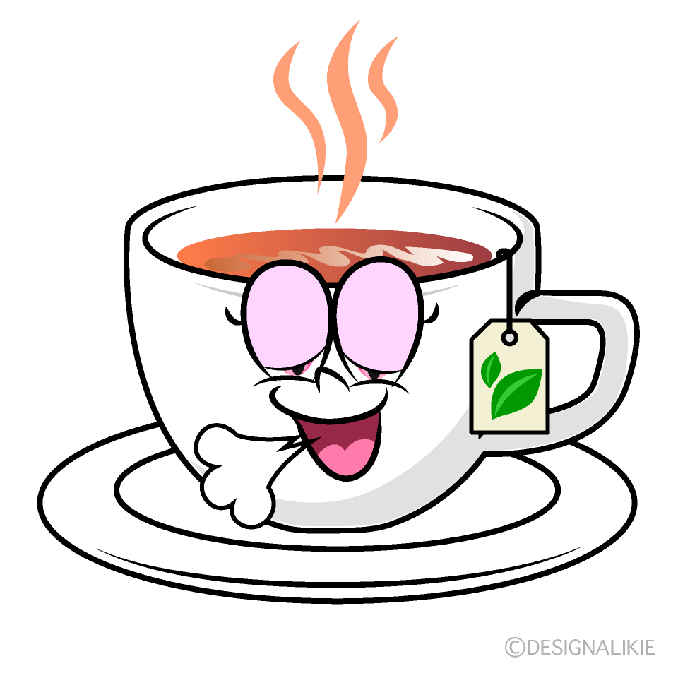 Relaxing Tea Cartoon Character Image