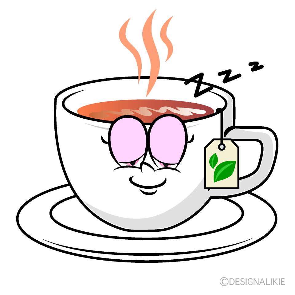 Sleeping Tea Cartoon Character Image