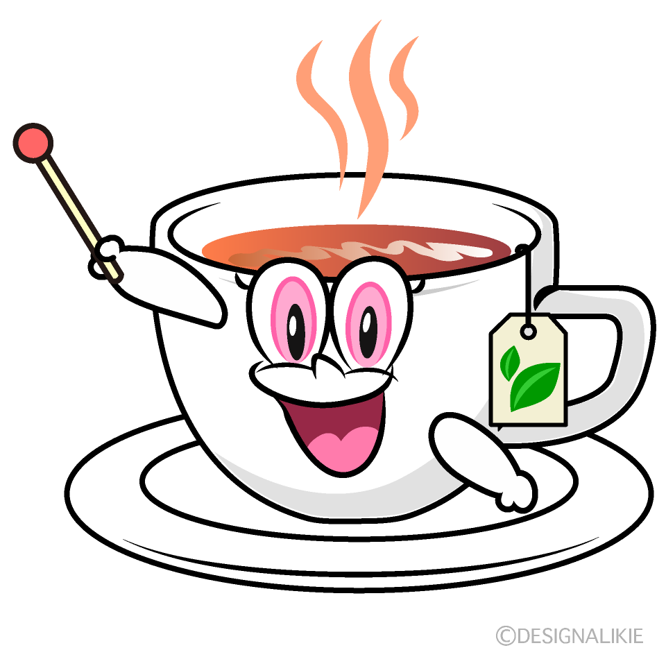 Speaking Tea Cartoon Character Image