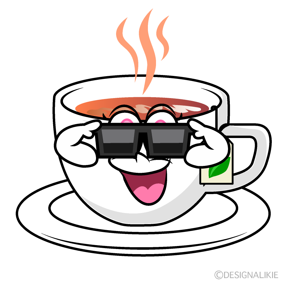 Cool Tea Cartoon Character Image