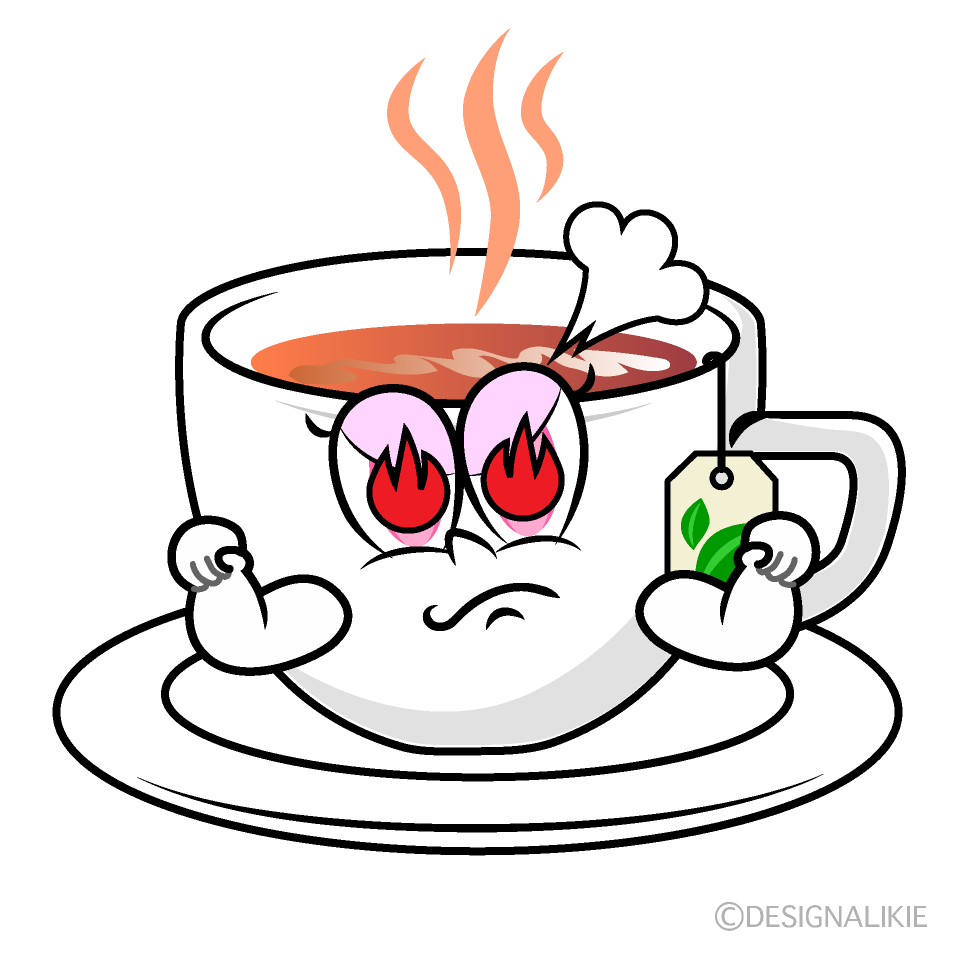 Enthusiasm Tea Cartoon Character Image