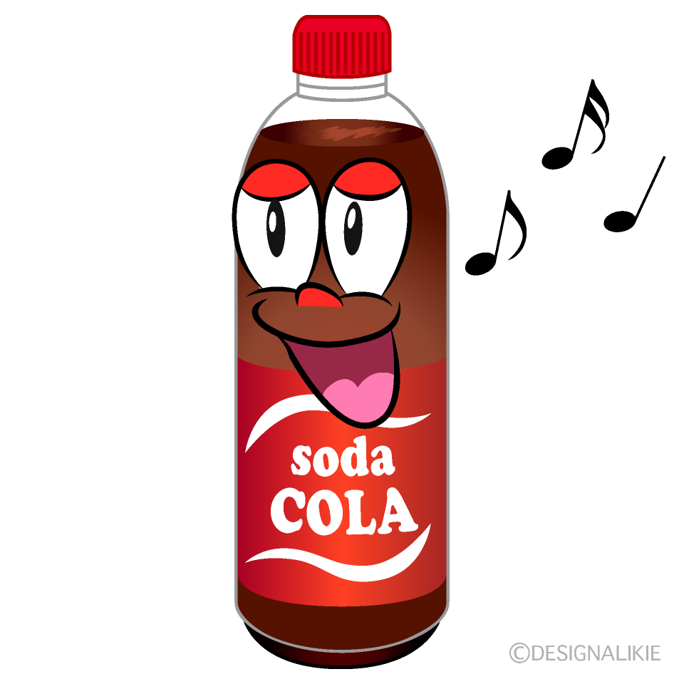 Singing Cola Cartoon Character Image