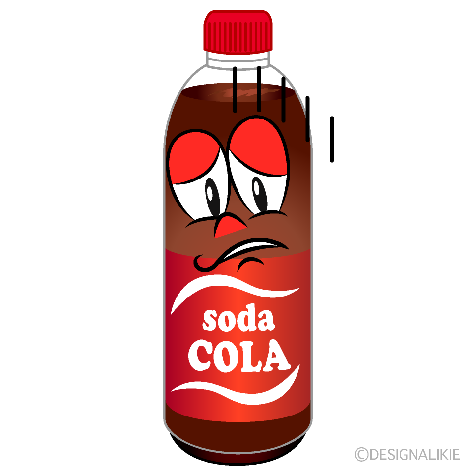 Depressed Cola Cartoon Character Image