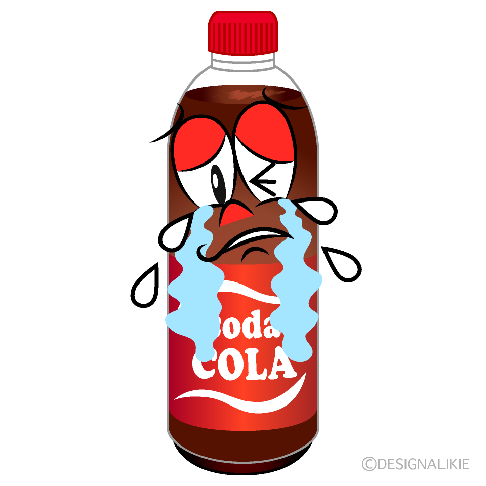 Crying Cola Cartoon Character Image