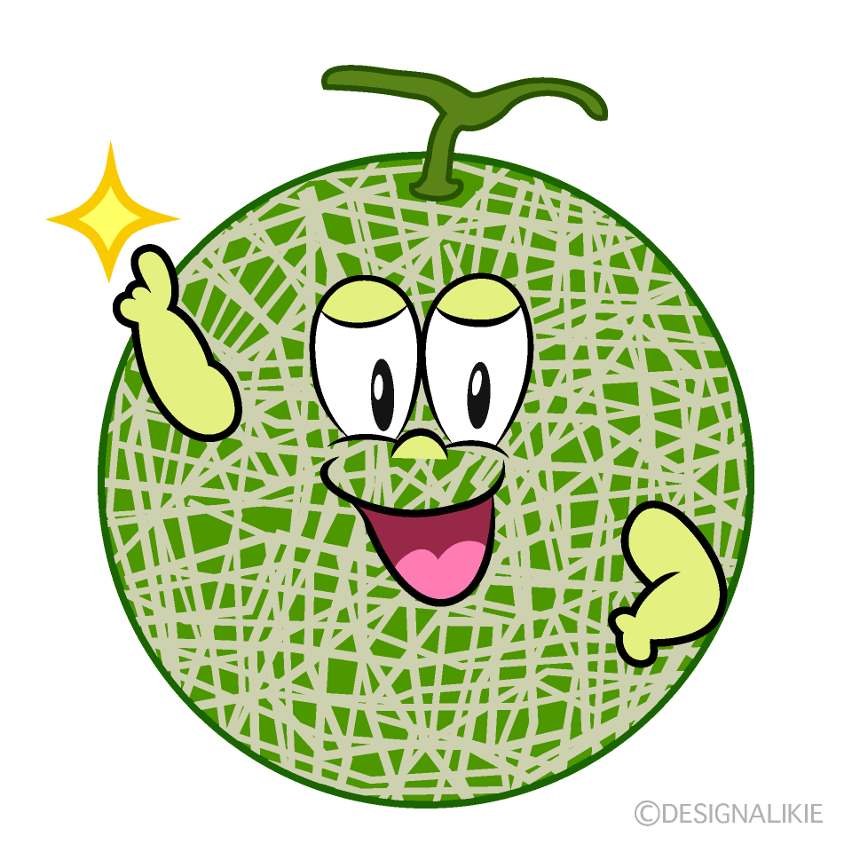 Posing Melon Cartoon Character Image