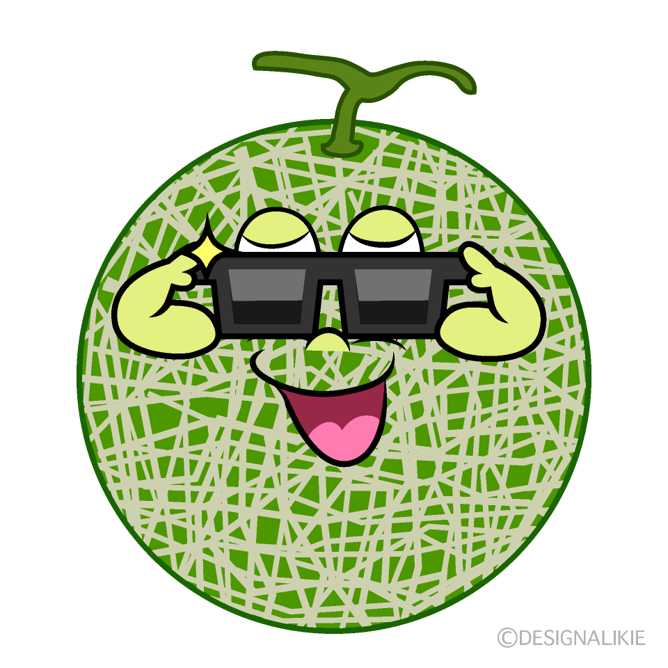 Cool Melon Cartoon Character Image