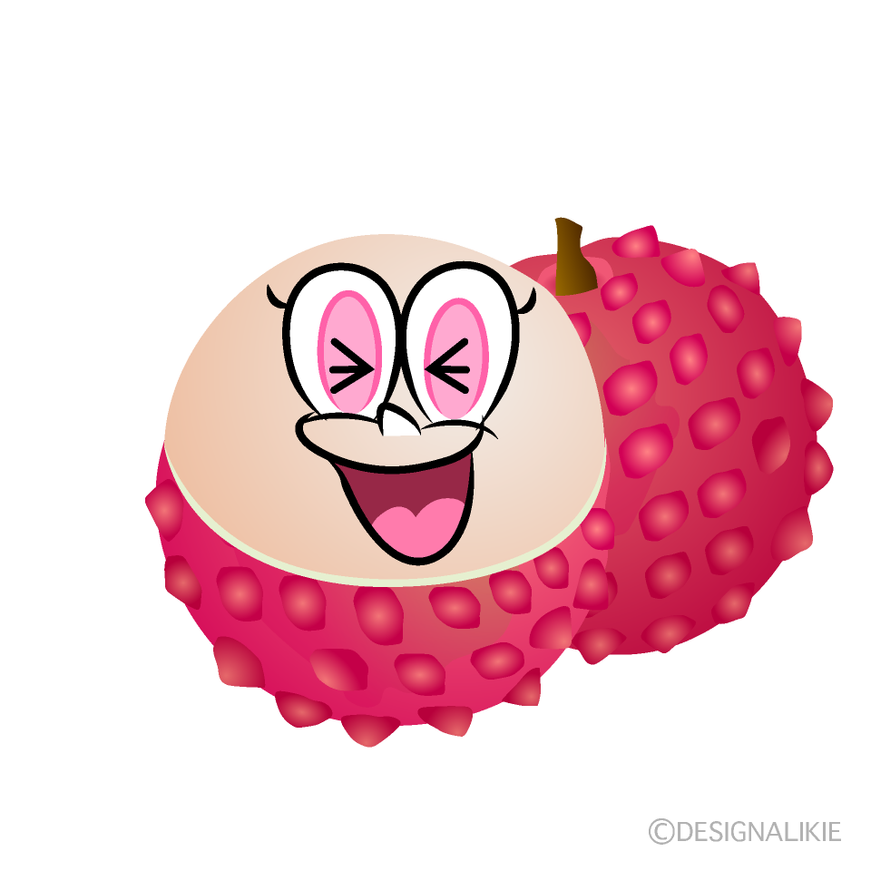 Laughing Lychee Cartoon Character Image