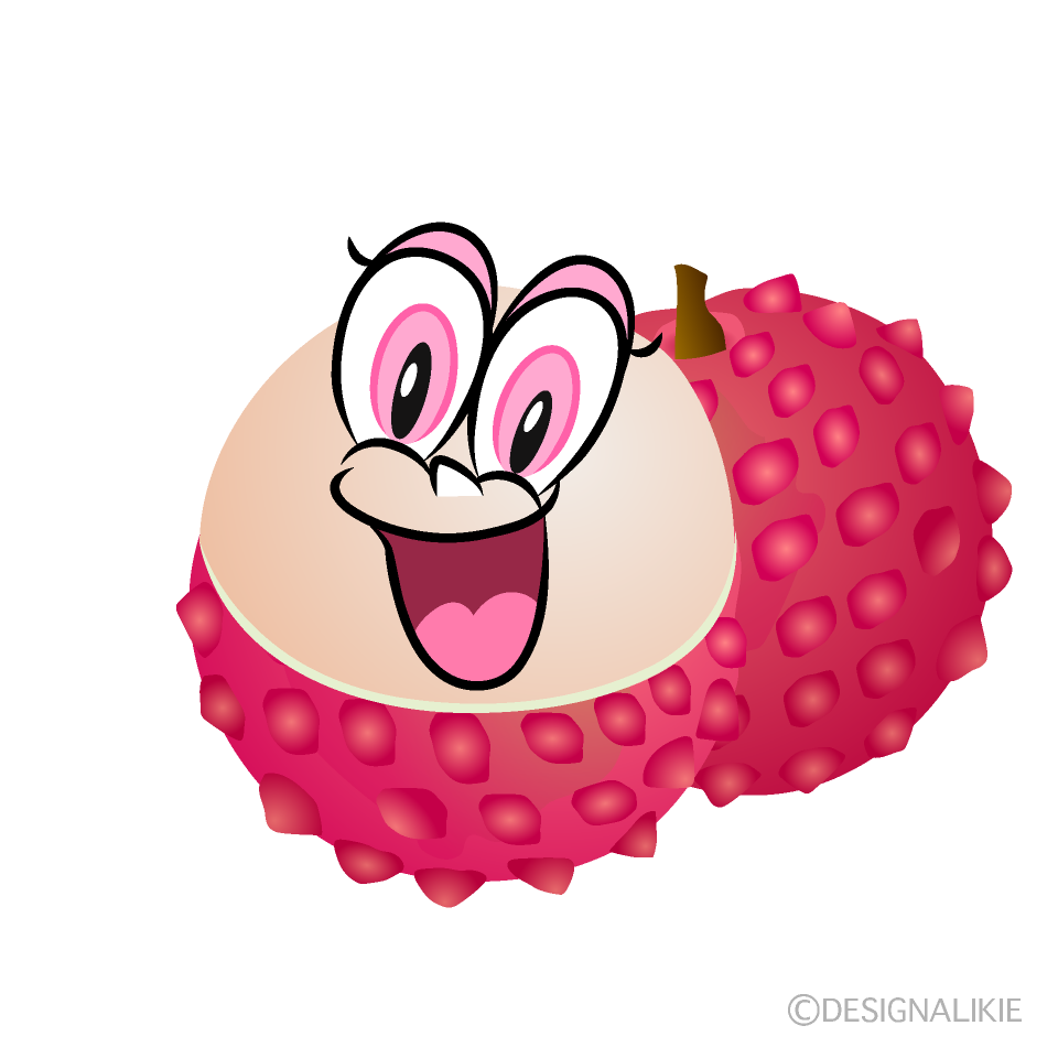 Surprising Lychee Cartoon Character Image