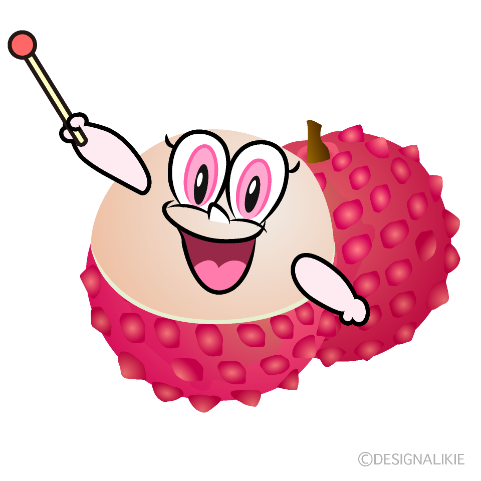 Speaking Lychee Cartoon Character Image