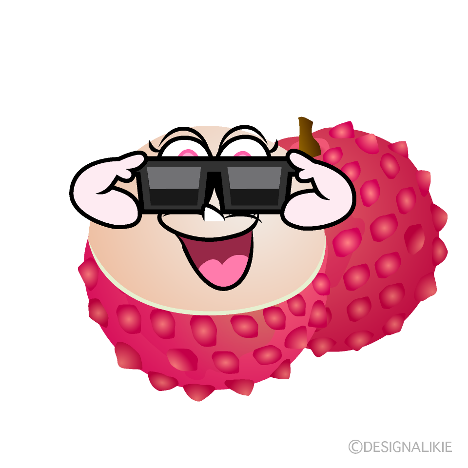 Cool Lychee Cartoon Character Image