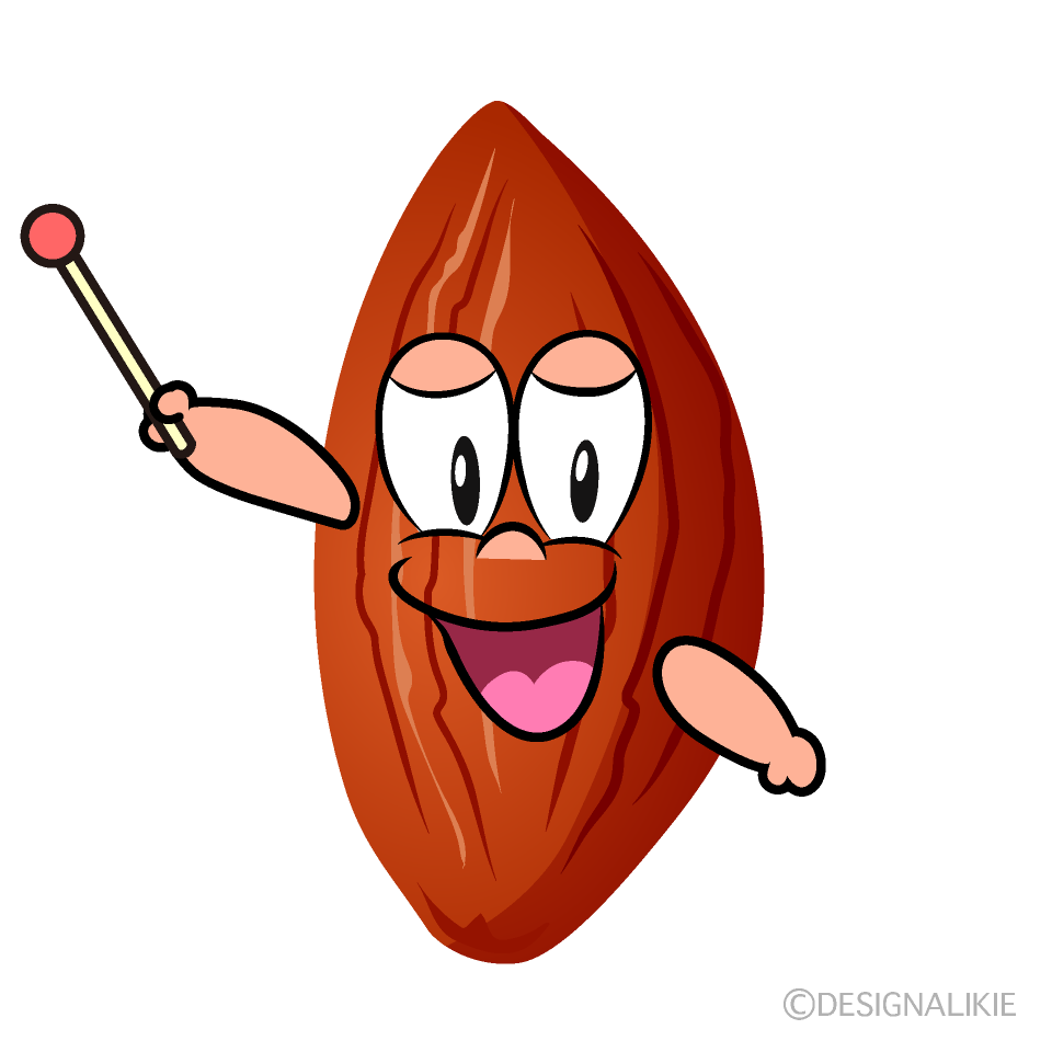 Speaking Almond Cartoon Character Image