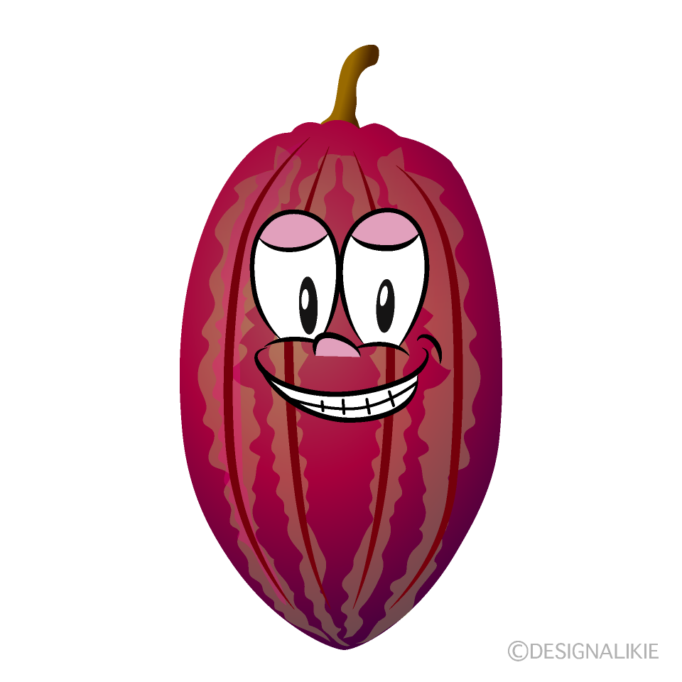 Grinning Cocoa Cartoon Character Image