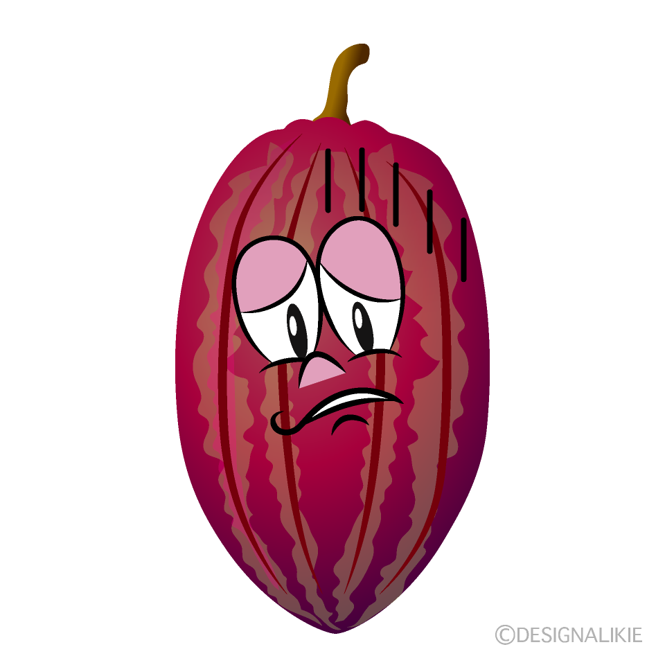 Depressed Cocoa Cartoon Character Image