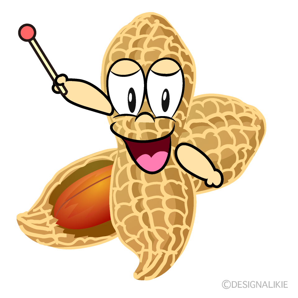 Speaking Peanut Cartoon Character Image