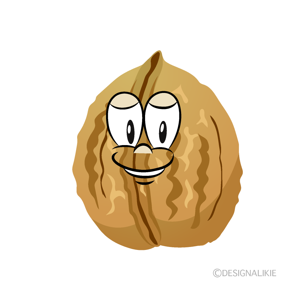 Walnut Cartoon Character Image