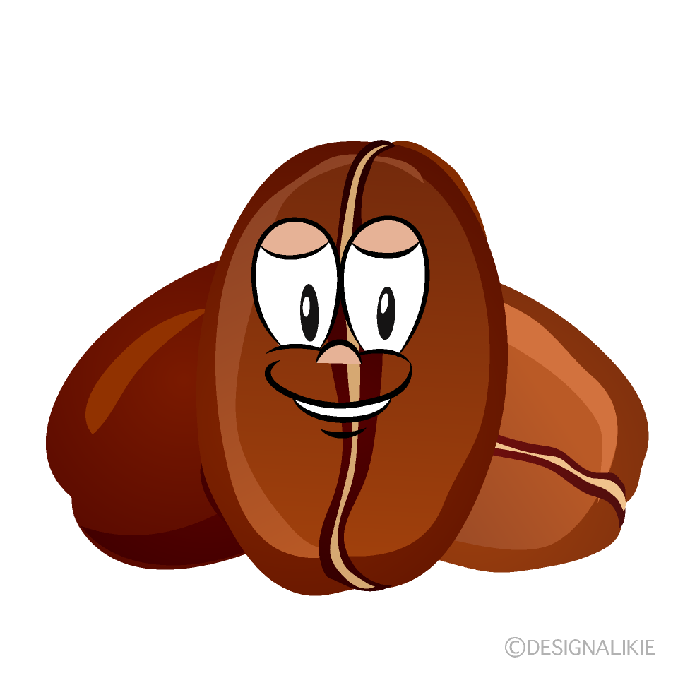 Coffee Bean Cartoon Character Image