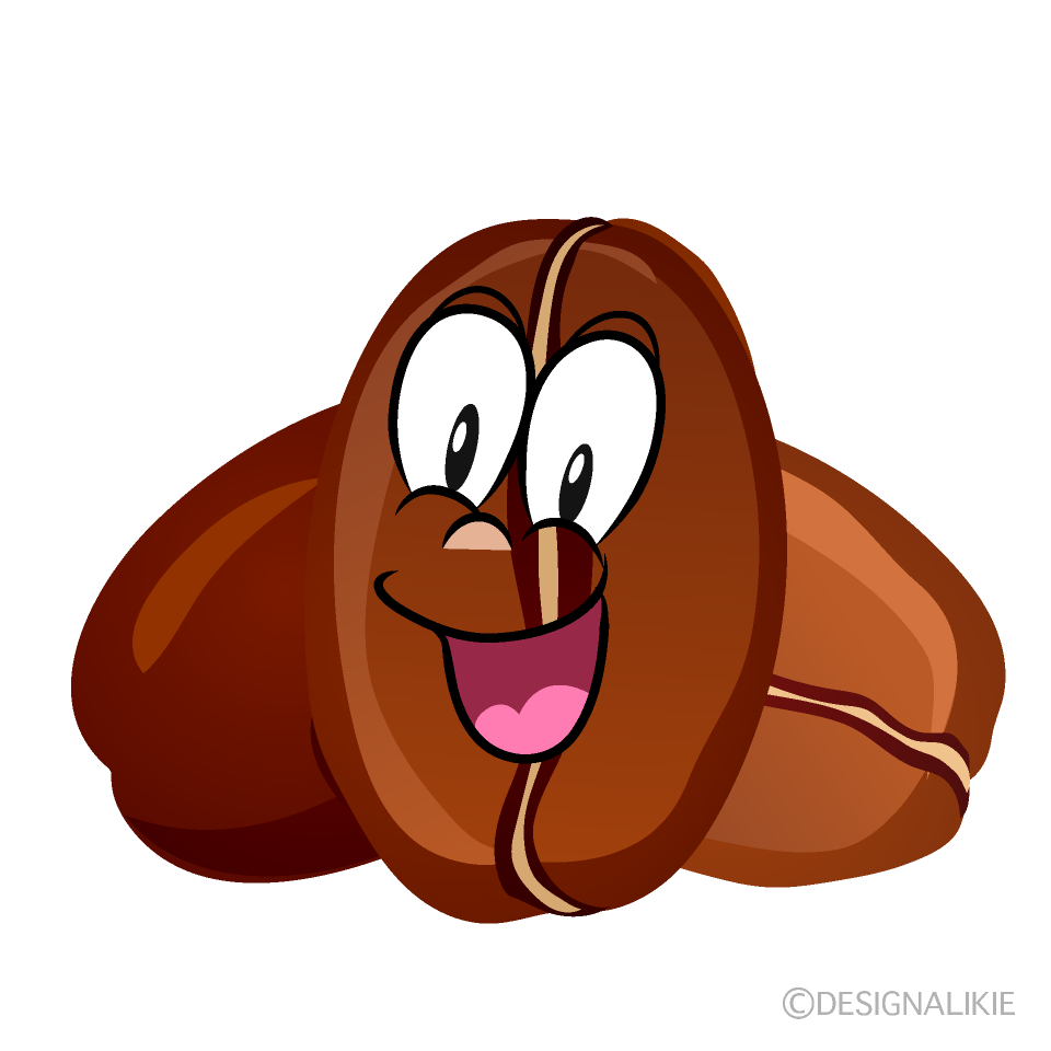 Surprising Coffee Bean Cartoon Character Image