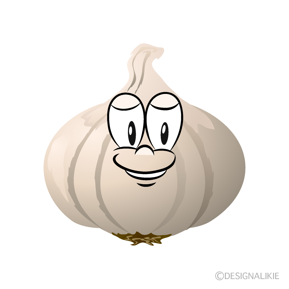 Garlic Cartoon Character Image