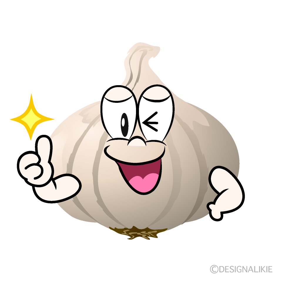 Thumbs up Garlic Cartoon Character Image