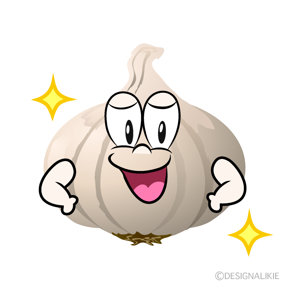 Glitter Garlic Cartoon Character Image