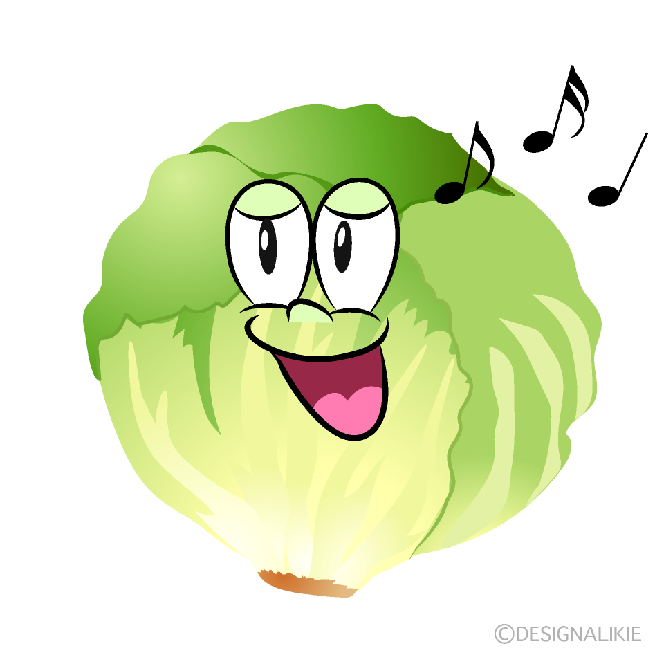 Singing Lettuce Cartoon Character Image