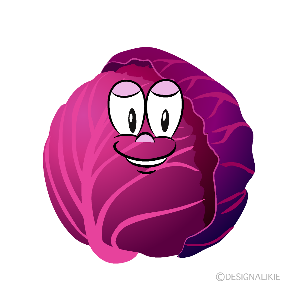 Red Cabbage Cartoon Character Image