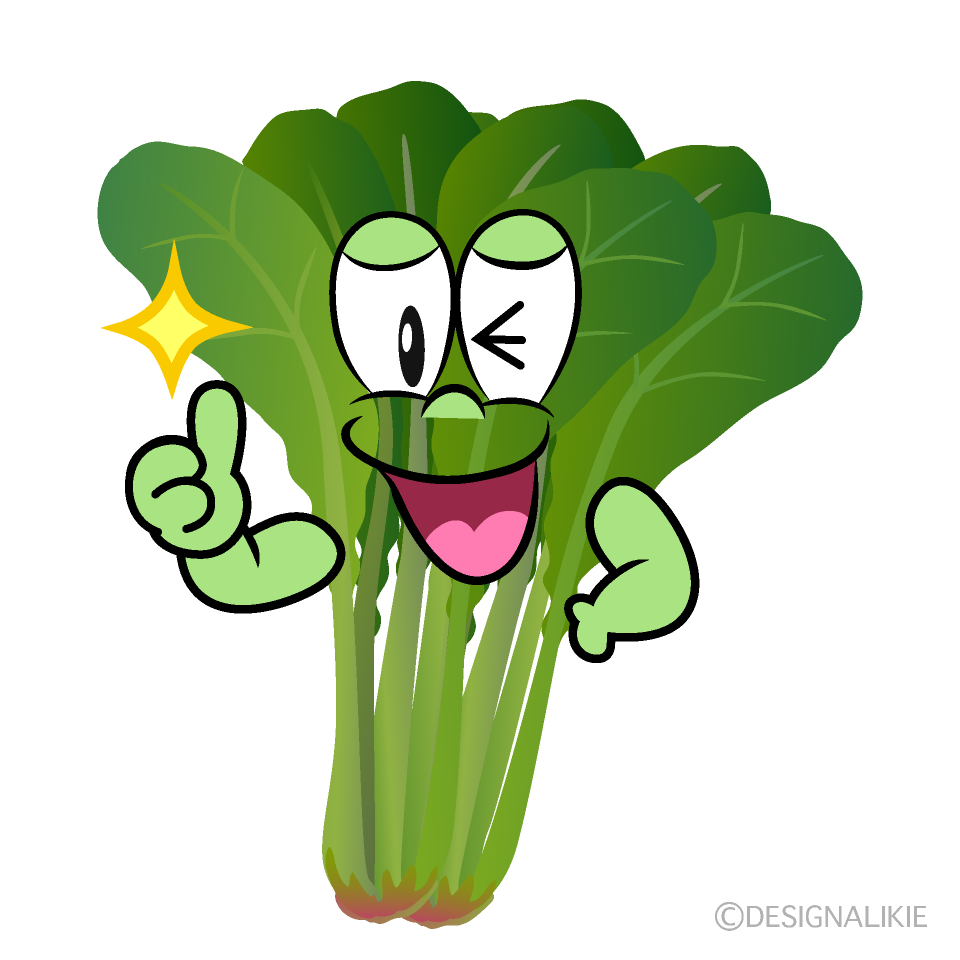 Thumbs up Spinach Cartoon Character Image