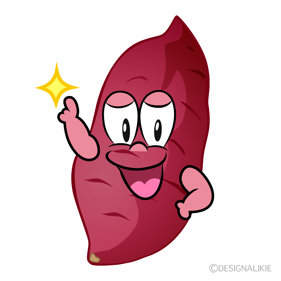 Posing Sweet Potato Cartoon Character Image