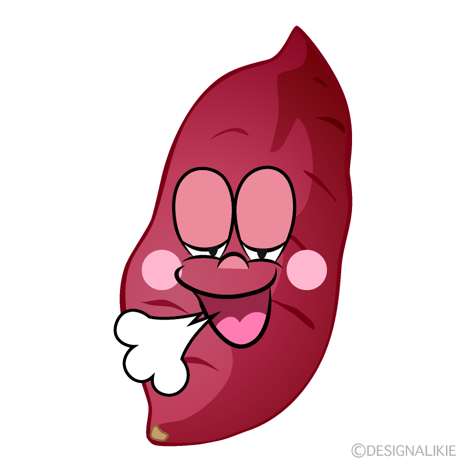 Relaxing Sweet Potato Cartoon Character Image