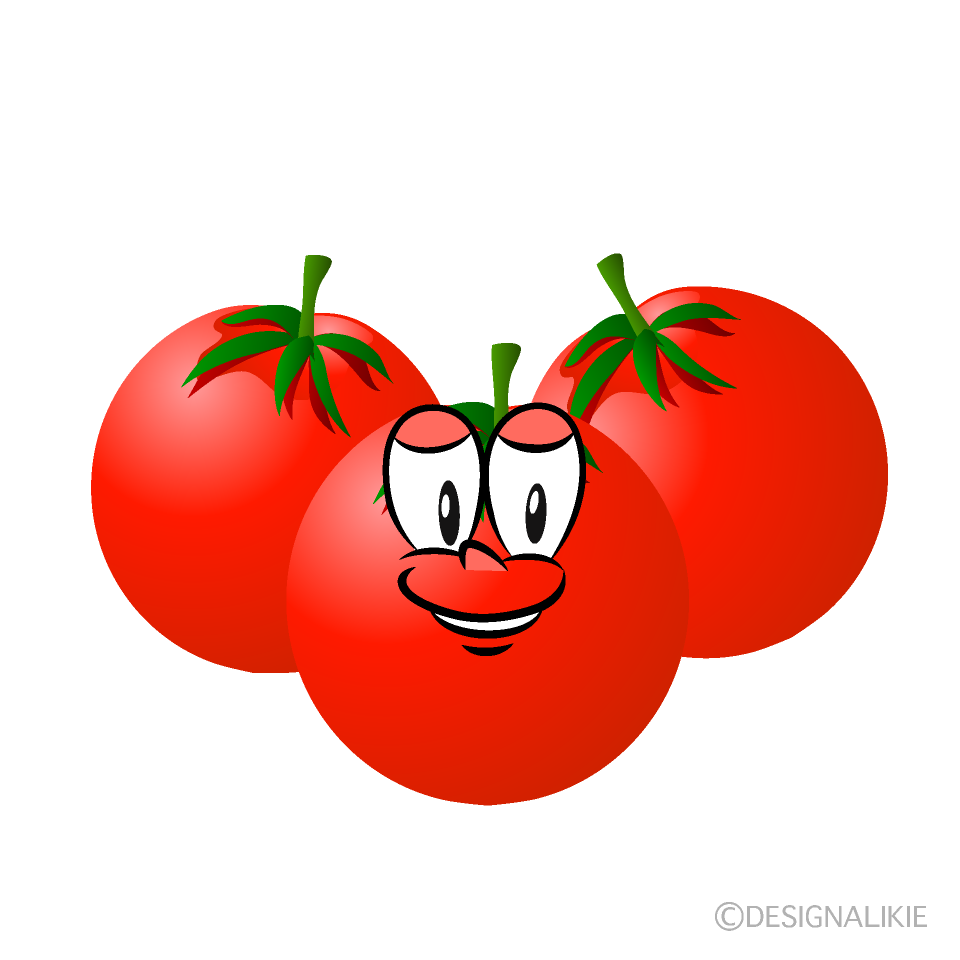 Cherry Tomato Cartoon Character Image