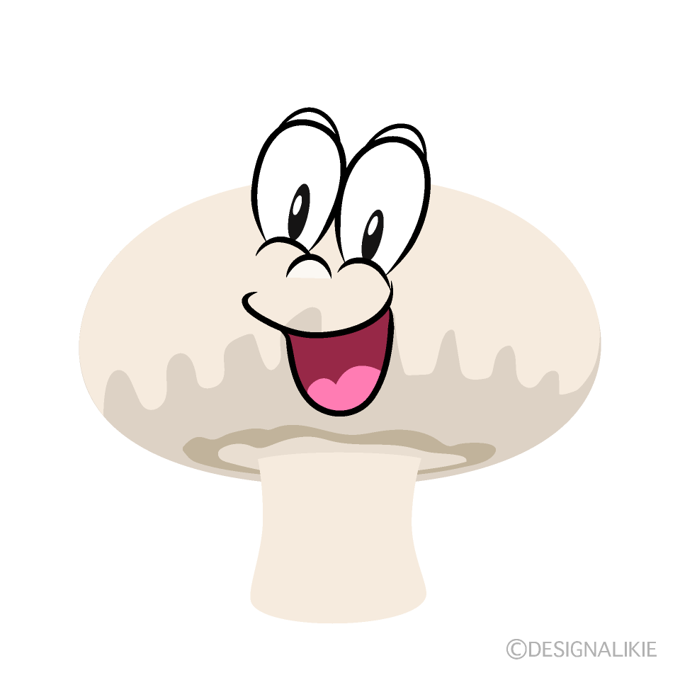 Surprising Mushroom Cartoon Character Image