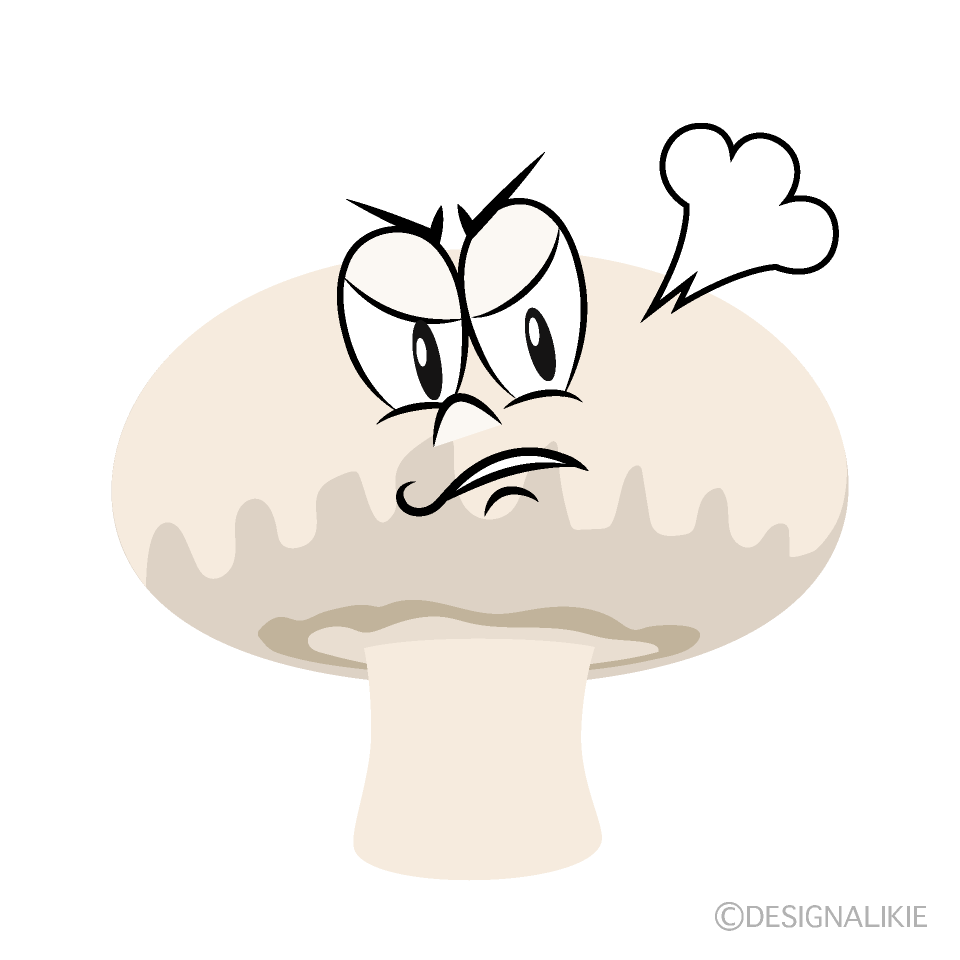 Angry Mushroom Cartoon Character Image