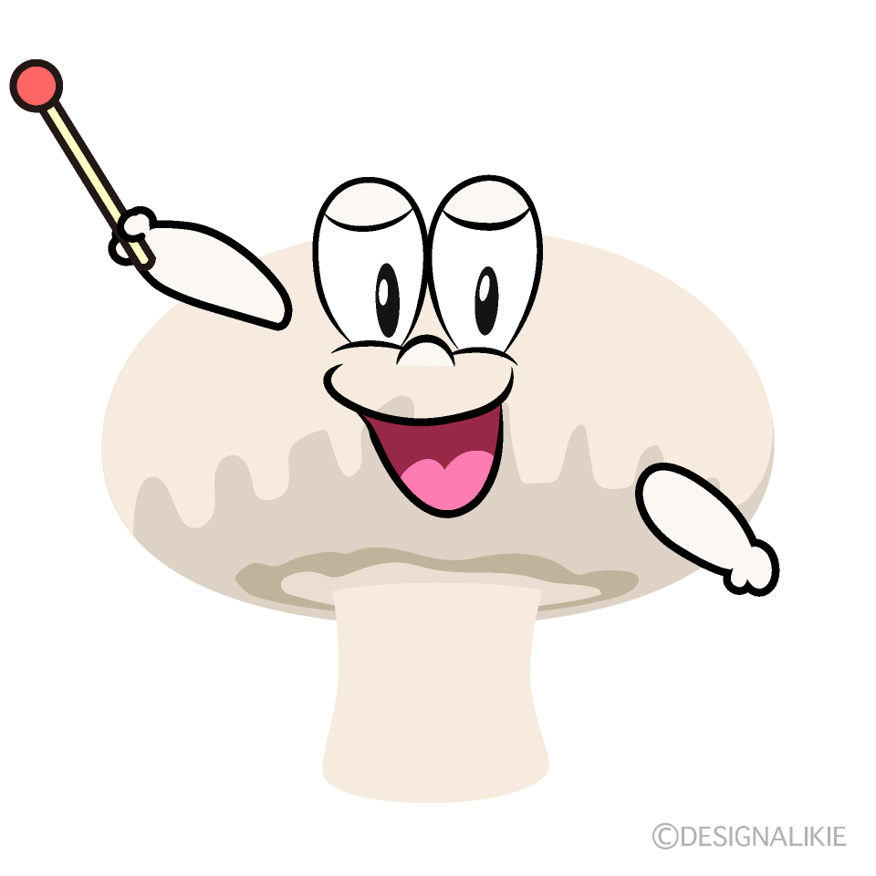 Speaking Mushroom Cartoon Character Image