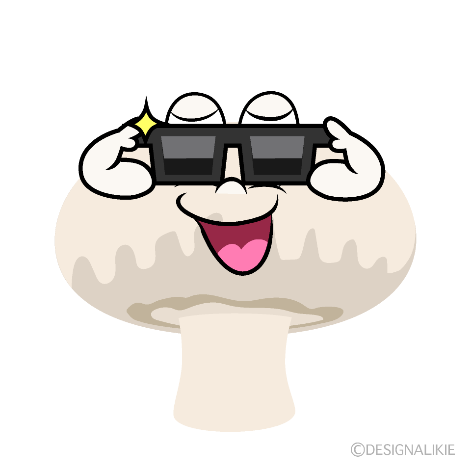 Cool Mushroom Cartoon Character Image