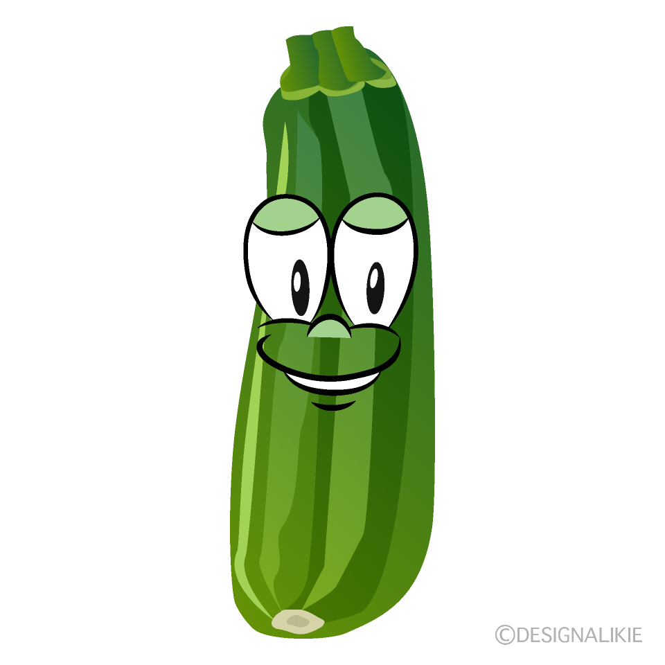 Zucchini Cartoon Character Image