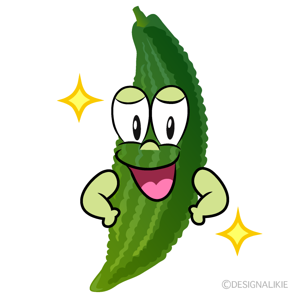 Glitter Bitter Melon Cartoon Character Image