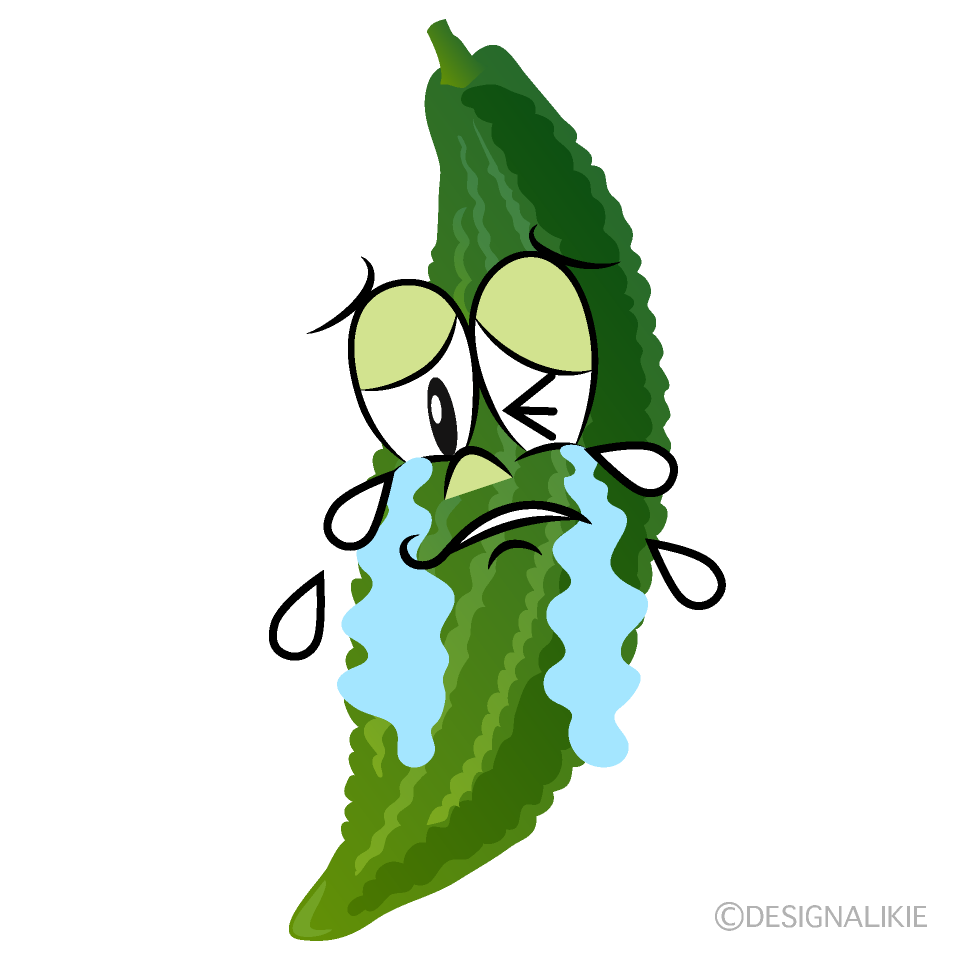 Crying Bitter Melon Cartoon Character Image