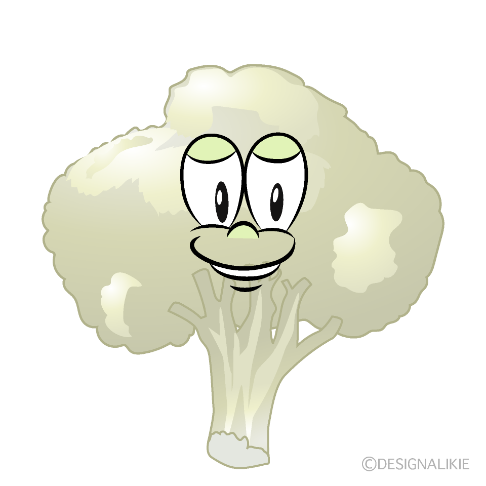 Cauliflower Cartoon Character Image