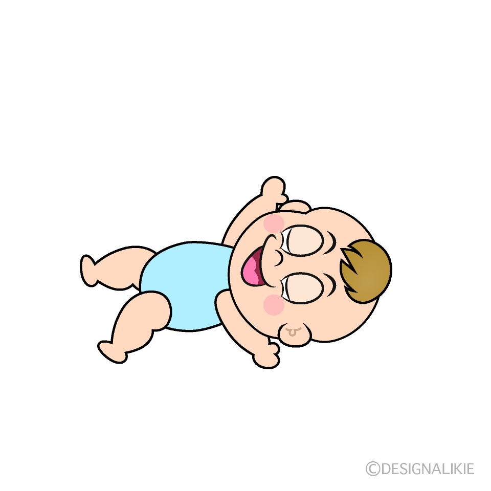 Free Sleeping Baby Boy Cartoon Image｜Charatoon