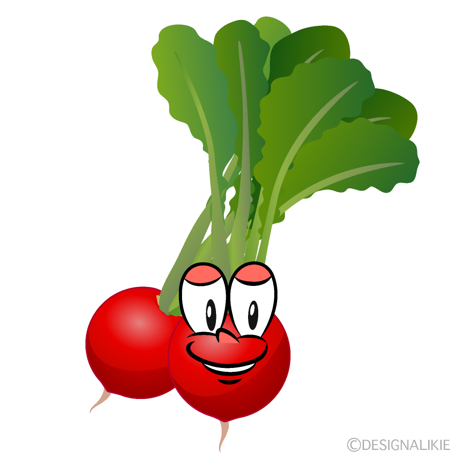 Radish Cartoon Character Image