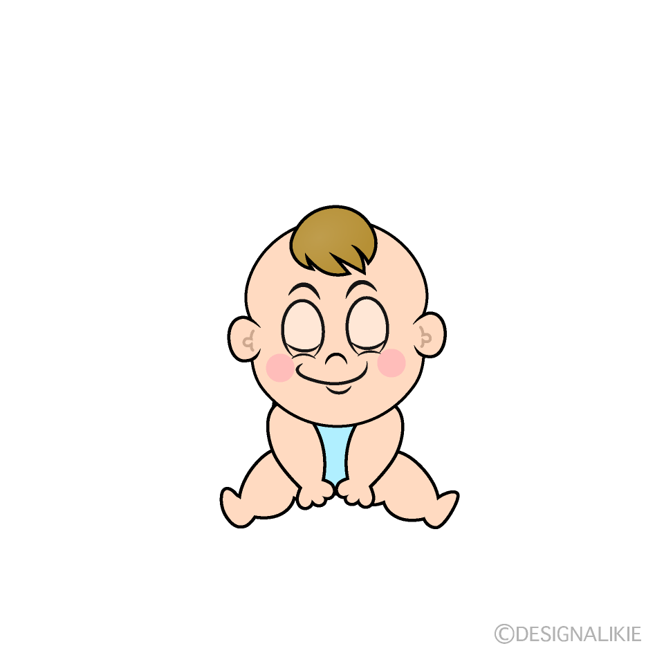 Bebé Sentado Imágenes Gratis de Personajes de Dibujos Animados｜Charatoon ES
