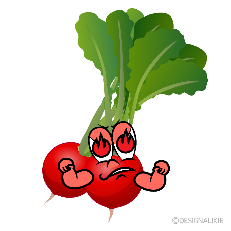 Enthusiasm Radish Cartoon Character Image