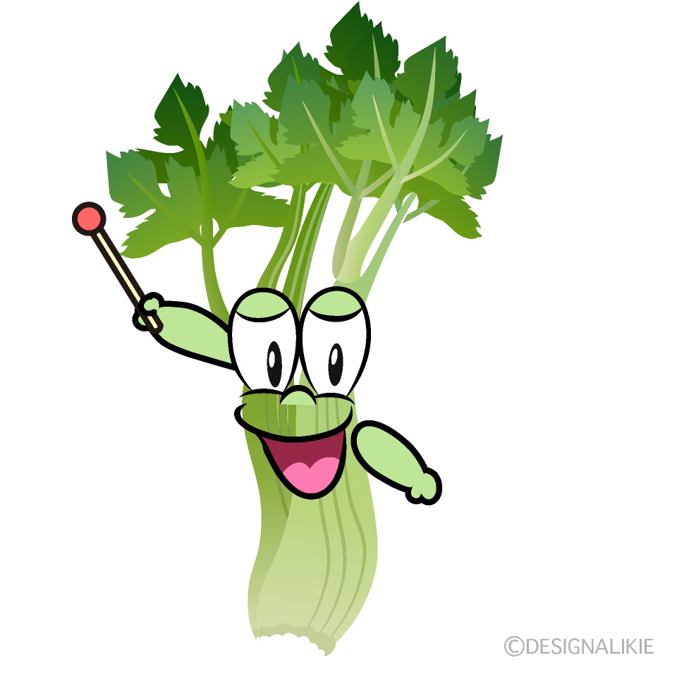 Speaking Celery Cartoon Character Image