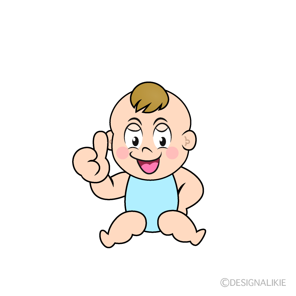 Free Thumbs up Baby Boy Cartoon Image｜Charatoon
