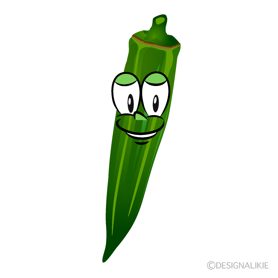 Okra Cartoon Character Image