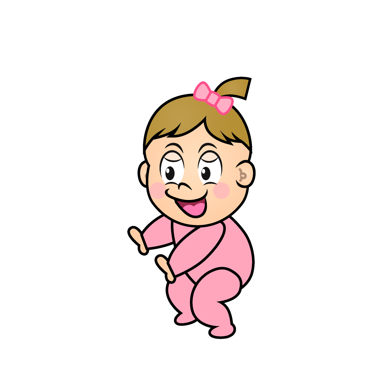 Grinning Baby Girl