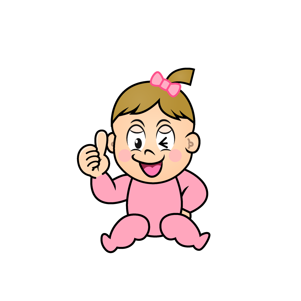 Thumbs Up Baby Girl