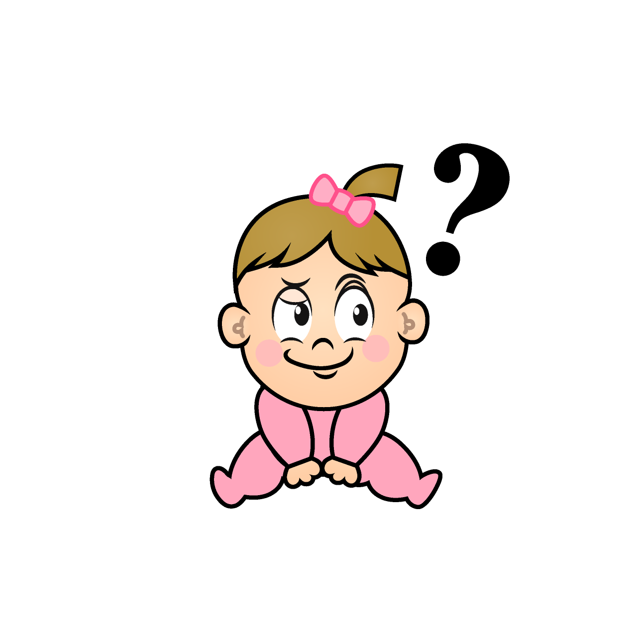 Thinking Baby Girl